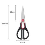 Casa si Gradina - Bucatarie si vesela - Ustensile bucatarie - Foarfeci bucatarie - Foarfeca de bucatarie Tefal Ingenio K1991234, inox, compatibilitate cu masina de spalat vase, negru & rosu - Infinity.ro