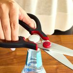 Casa si Gradina - Bucatarie si vesela - Ustensile bucatarie - Foarfeci bucatarie - Foarfeca de bucatarie Tefal Ingenio K1991234, inox, compatibilitate cu masina de spalat vase, negru & rosu - Infinity.ro