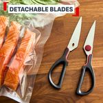Casa si Gradina - Bucatarie si vesela - Ustensile bucatarie - Foarfeci bucatarie - Foarfeca de bucatarie Tefal Ingenio K1991234, inox, compatibilitate cu masina de spalat vase, negru & rosu - Infinity.ro