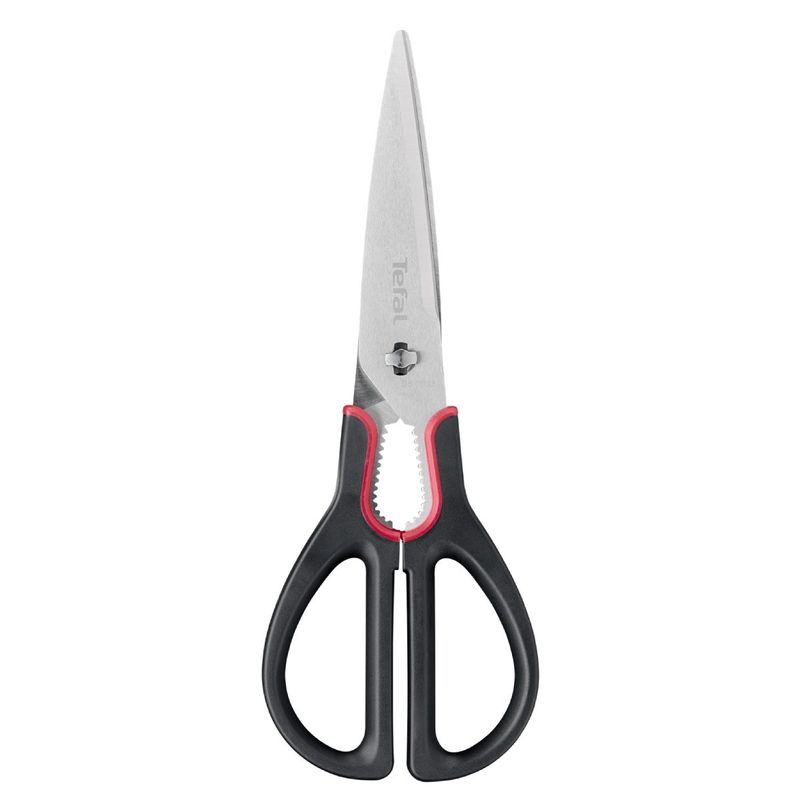 Casa si Gradina - Bucatarie si vesela - Ustensile bucatarie - Foarfeci bucatarie - Foarfeca de bucatarie Tefal Ingenio K1991234, inox, compatibilitate cu masina de spalat vase, negru & rosu - Infinity.ro