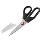 Casa si Gradina - Bucatarie si vesela - Ustensile bucatarie - Foarfeci bucatarie - Foarfeca pentru bucatarie Ingenio K2071314, calitate premium, design inovator, fara BPA sau ftalati, lame inox, negru - Infinity.ro