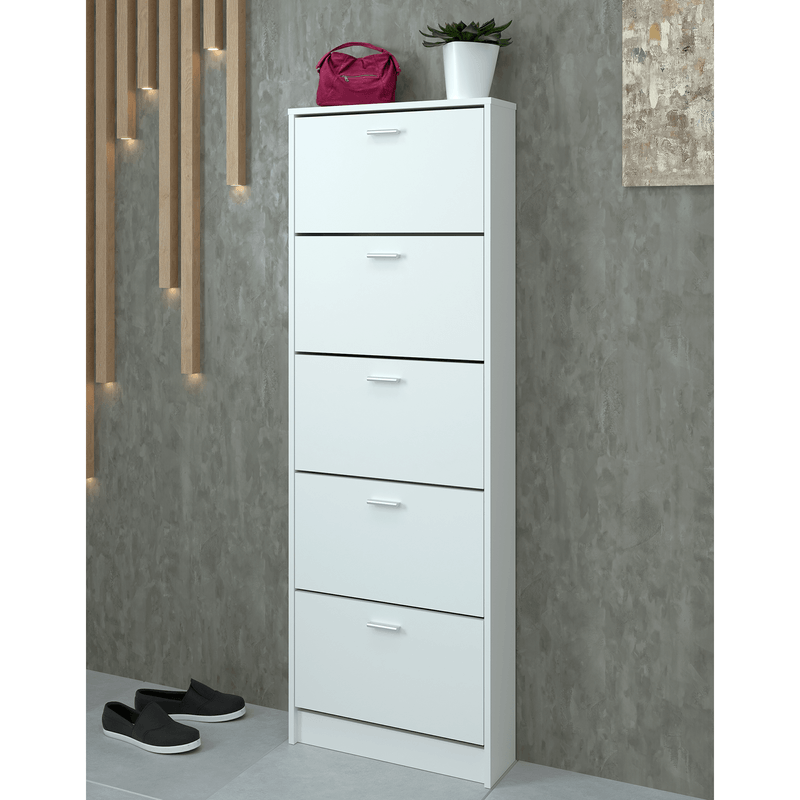 Casa si Gradina - Mobilier - Dulapuri si sifoniere - Dulapuri - Dulap pantofi, 5 rafturi, alb, MOBI 15 - Infinity.ro