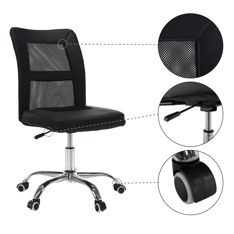 Casa si Gradina - Mobilier - Scaune si fotolii - Scaune - Scaun de birou, negru/ crom, IDOR 2 NEW - Infinity.ro