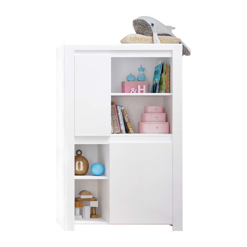 Casa si Gradina - Mobilier - Biblioteci si rafturi - Rafturi - Raft 2D, alb lucios, LINDY - Infinity.ro