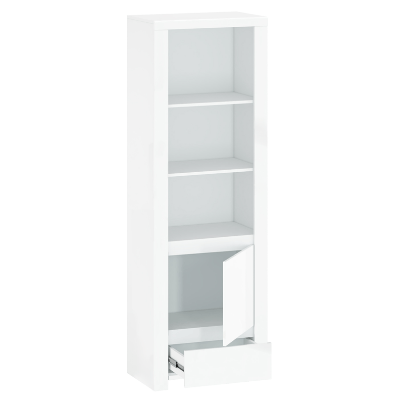Casa si Gradina - Mobilier - Biblioteci si rafturi - Rafturi - Raft 1D1S, alb lucios, LINDY - Infinity.ro
