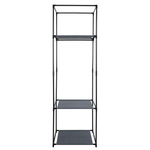 Casa si Gradina - Mobilier - Dulapuri si sifoniere - Dulapuri - Dulap, metal / tesatura, negru, ALBUS - Infinity.ro
