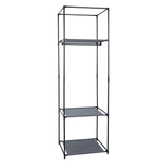 Casa si Gradina - Mobilier - Dulapuri si sifoniere - Dulapuri - Dulap, metal / tesatura, negru, ALBUS - Infinity.ro