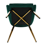 Casa si Gradina - Mobilier - Scaune si fotolii - Scaune - Scaun de luat masa, smarald / crom-auriu, PERLIA - Infinity.ro