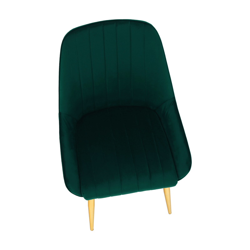Casa si Gradina - Mobilier - Scaune si fotolii - Scaune - Scaun de luat masa, smarald / crom-auriu, PERLIA - Infinity.ro