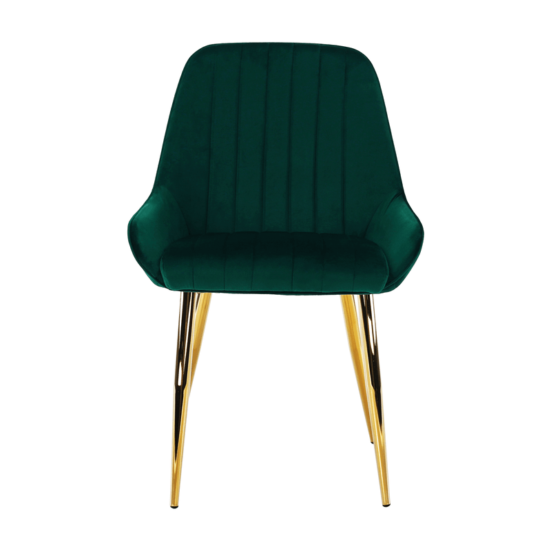Casa si Gradina - Mobilier - Scaune si fotolii - Scaune - Scaun de luat masa, smarald / crom-auriu, PERLIA - Infinity.ro