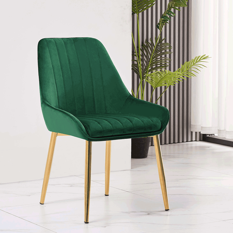Casa si Gradina - Mobilier - Scaune si fotolii - Scaune - Scaun de luat masa, smarald / crom-auriu, PERLIA - Infinity.ro