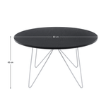 Casa si Gradina - Mobilier - Mese si birouri - Masute de cafea - Masuta cafea, stejar negru/alb, MIKEL NEW - Infinity.ro