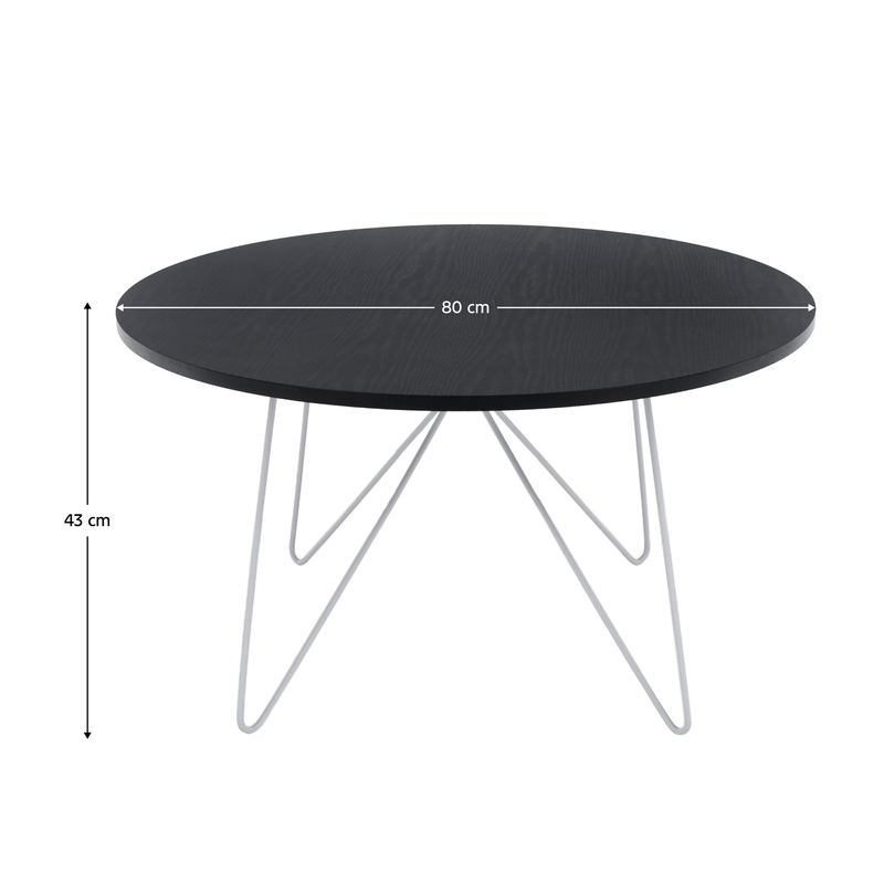 Casa si Gradina - Mobilier - Mese si birouri - Masute de cafea - Masuta cafea, stejar negru/alb, MIKEL NEW - Infinity.ro