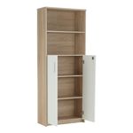 Casa si Gradina - Mobilier - Biblioteci si rafturi - Etajere - Etajera cu polite, stejar sonoma/alb, JOHAN 2 NEW 10 - Infinity.ro