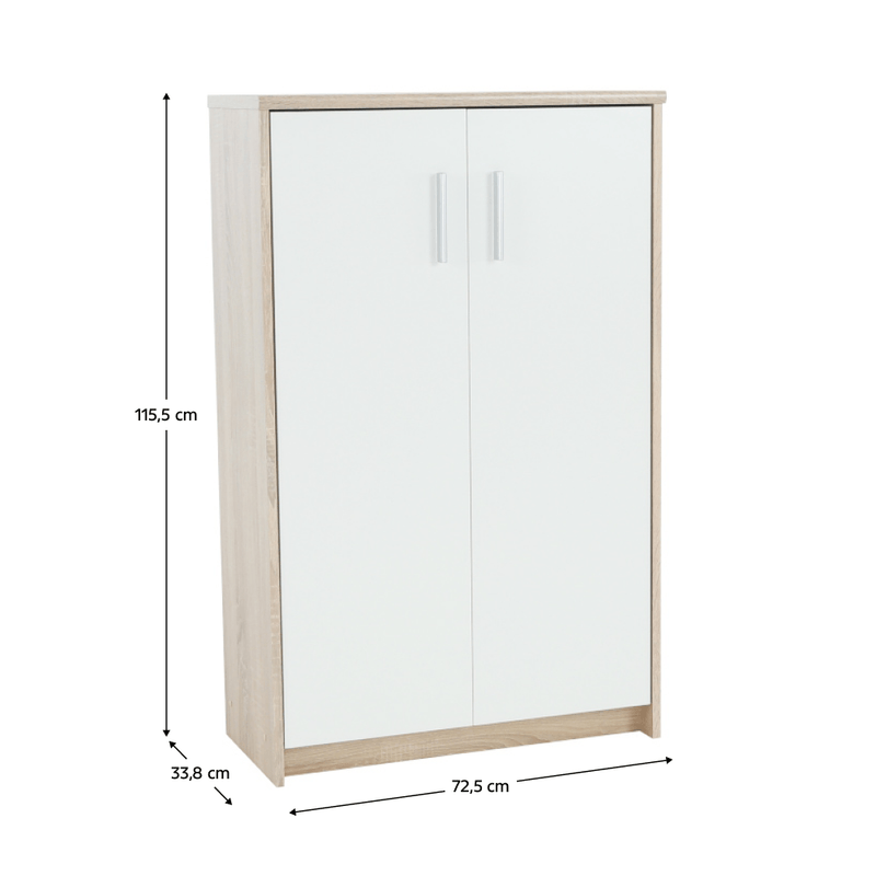 Casa si Gradina - Mobilier - Dulapuri si sifoniere - Dulapuri - Dulapior de birou, stejar sonoma/alb, JOHAN 2 NEW 13 - Infinity.ro