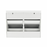 Casa si Gradina - Mobilier - Dulapuri si sifoniere - Dulapuri pantofi - Pantofar, 2 compartimente, gri/alb, SEBER TYP 5 - Infinity.ro