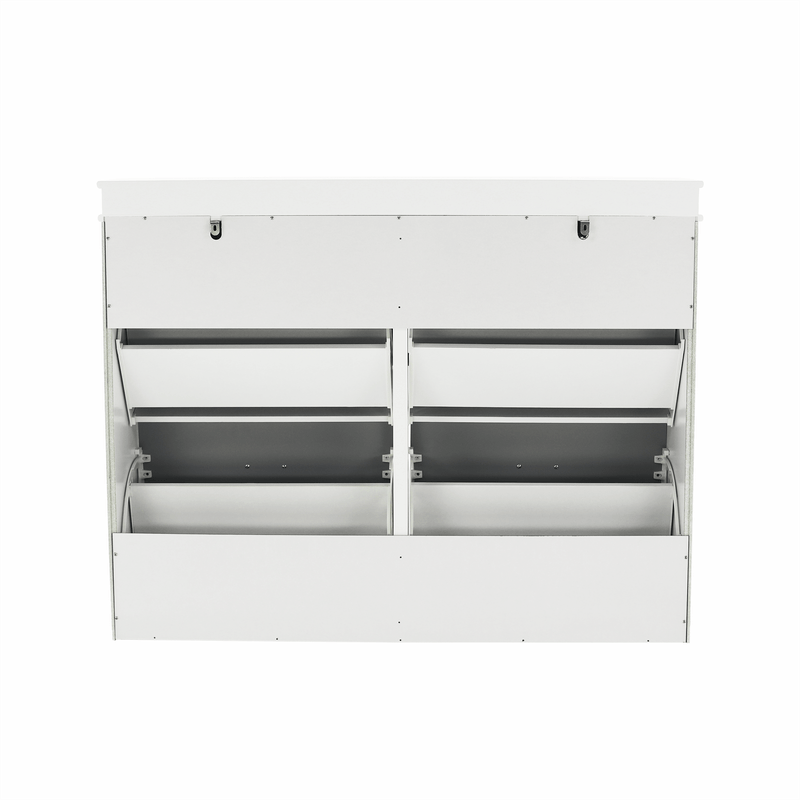 Casa si Gradina - Mobilier - Dulapuri si sifoniere - Dulapuri pantofi - Pantofar, 2 compartimente, gri/alb, SEBER TYP 5 - Infinity.ro