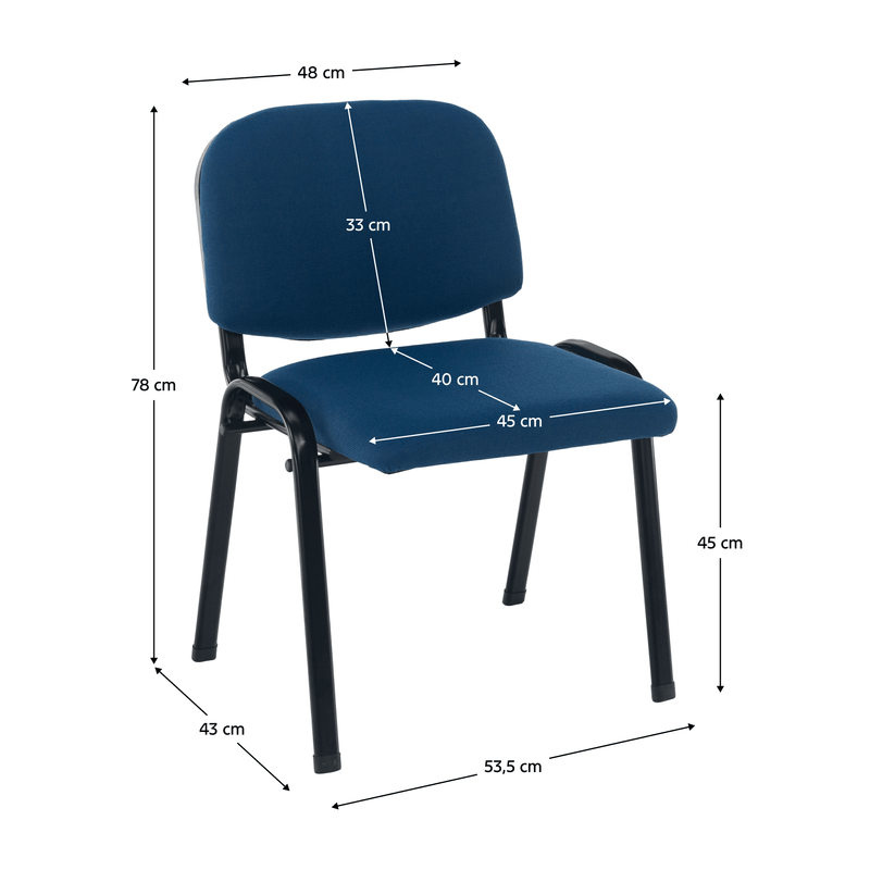 Casa si Gradina - Mobilier - Scaune si fotolii - Scaune - Scau de birou, albastru inchis, ISO ECO - Infinity.ro