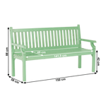 Casa si Gradina - Gradina si terasa - Mobilier exterior - Bancute de gradina - Banca de gradina din lemn, neo menta, 150 cm, KOLNA - Infinity.ro