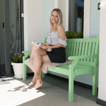 Casa si Gradina - Gradina si terasa - Mobilier exterior - Bancute de gradina - Banca de gradina din lemn, neo menta, 150 cm, KOLNA - Infinity.ro