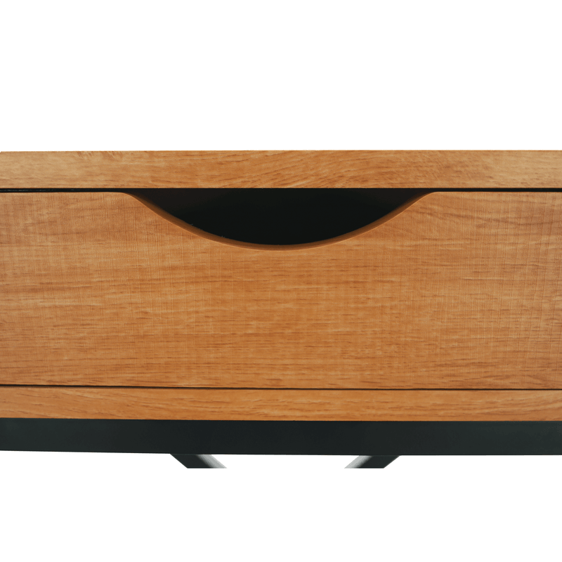 Casa si Gradina - Mobilier - Comode si corpuri - Noptiere - Masuta auxiliara/noptiera, stejar/negru, VIRED - Infinity.ro
