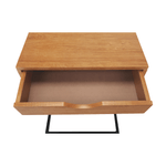 Casa si Gradina - Mobilier - Comode si corpuri - Noptiere - Masuta auxiliara/noptiera, stejar/negru, VIRED - Infinity.ro