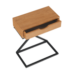 Casa si Gradina - Mobilier - Comode si corpuri - Noptiere - Masuta auxiliara/noptiera, stejar/negru, VIRED - Infinity.ro