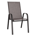 Casa si Gradina - Gradina si terasa - Mobilier exterior - Scaune si sezlonguri gradina - Scaun stivuibil, maro suvitat/maro, ALDERA - Infinity.ro
