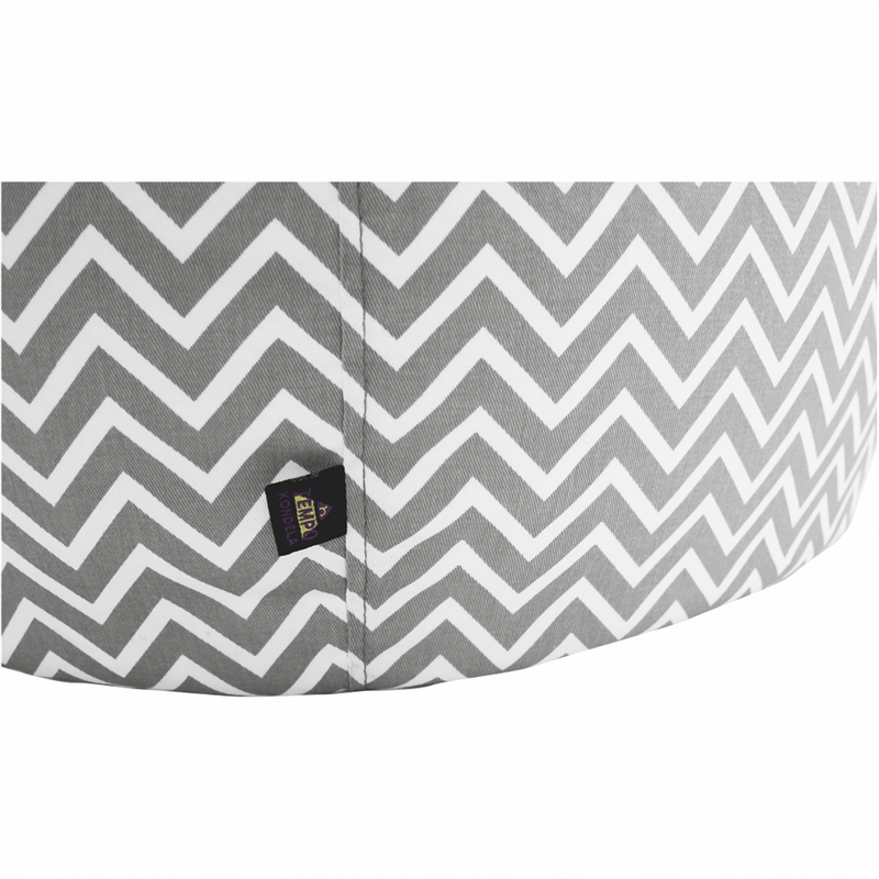 Casa si Gradina - Mobilier - Scaune si fotolii - Fotolii - Fotoliu tip sac, gri/alb/model zig-zag, GOMBY - Infinity.ro
