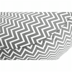 Casa si Gradina - Mobilier - Scaune si fotolii - Fotolii - Fotoliu tip sac, gri/alb/model zig-zag, GOMBY - Infinity.ro