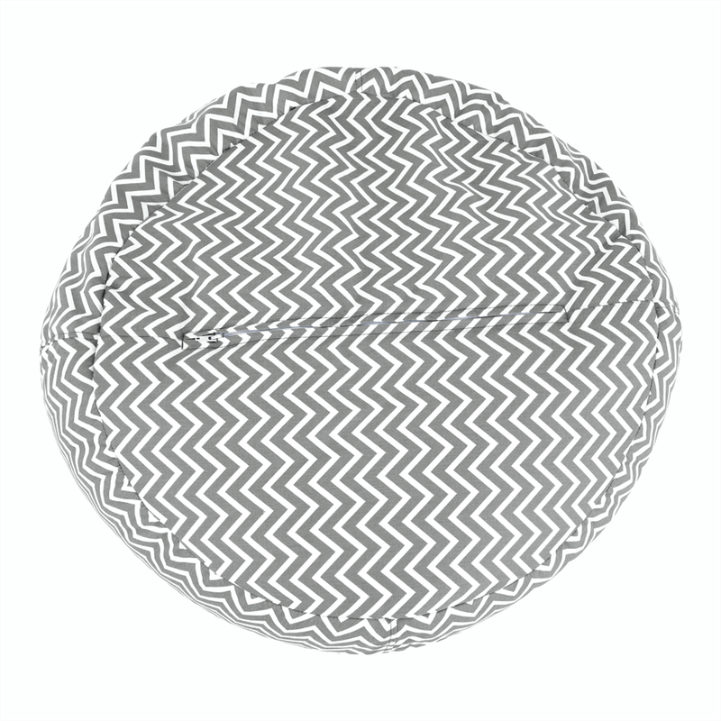 Casa si Gradina - Mobilier - Scaune si fotolii - Fotolii - Fotoliu tip sac, gri/alb/model zig-zag, GOMBY - Infinity.ro