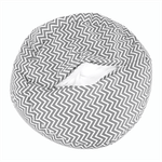 Casa si Gradina - Mobilier - Scaune si fotolii - Fotolii - Fotoliu tip sac, gri/alb/model zig-zag, GOMBY - Infinity.ro