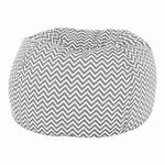 Casa si Gradina - Mobilier - Scaune si fotolii - Fotolii - Fotoliu tip sac, gri/alb/model zig-zag, GOMBY - Infinity.ro