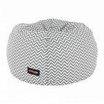 Casa si Gradina - Mobilier - Scaune si fotolii - Fotolii - Fotoliu tip sac, gri/alb/model zig-zag, GOMBY - Infinity.ro