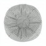 Casa si Gradina - Mobilier - Scaune si fotolii - Fotolii - Fotoliu tip sac, gri/alb/model zig-zag, GOMBY - Infinity.ro