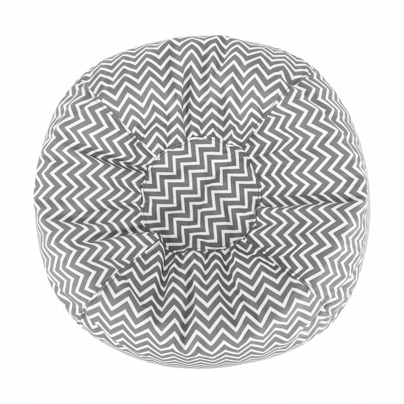Casa si Gradina - Mobilier - Scaune si fotolii - Fotolii - Fotoliu tip sac, gri/alb/model zig-zag, GOMBY - Infinity.ro