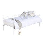Casa si Gradina - Mobilier - Paturi si accesorii - Paturi - Pat din metal - de o persoana, alb, 90x200, ROZALI - Infinity.ro