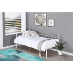 Casa si Gradina - Mobilier - Paturi si accesorii - Paturi - Pat din metal - de o persoana, alb, 90x200, ROZALI - Infinity.ro