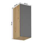 Casa si Gradina - Mobilier - Dulapuri si sifoniere - Dulapuri - Dulap superior, stejar artizanal / gri mat, stanga, LANGEN G30 - Infinity.ro