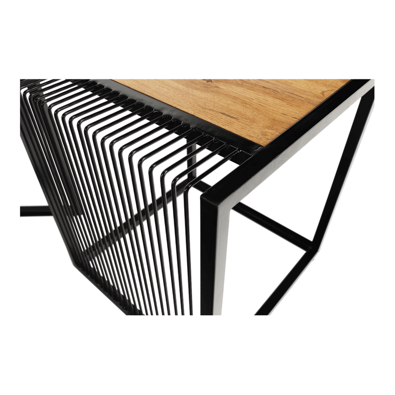 Casa si Gradina - Mobilier - Mese si birouri - Masute de cafea - Set a doua masute de cafea, stejar/negru, RIMBO - Infinity.ro