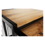 Casa si Gradina - Mobilier - Mese si birouri - Masute de cafea - Set a doua masute de cafea, stejar/negru, RIMBO - Infinity.ro