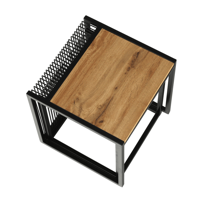 Casa si Gradina - Mobilier - Mese si birouri - Masute de cafea - Set a doua masute de cafea, stejar/negru, RIMBO - Infinity.ro