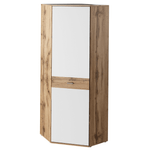 Casa si Gradina - Mobilier - Dulapuri si sifoniere - Dulapuri - Dulap de colt TIP 3, stejar wotan/alb, CYRIL - Infinity.ro