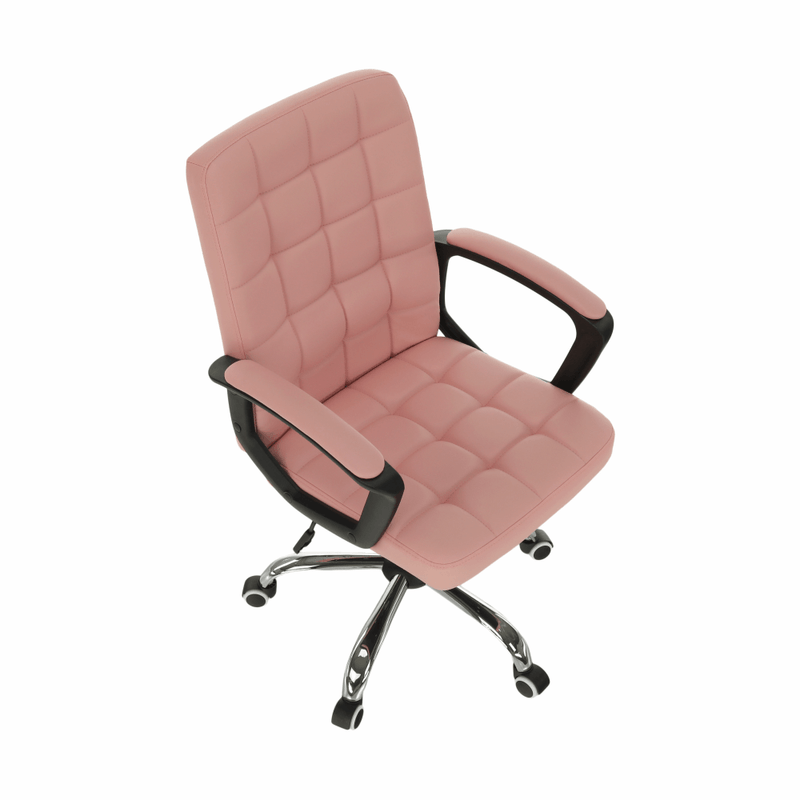 Casa si Gradina - Mobilier - Scaune si fotolii - Fotolii - Fotoliu de birou, piele ecologica roz RULIS - Infinity.ro