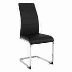 Casa si Gradina - Mobilier - Scaune si fotolii - Scaune - Scaun dining, negru / crom, VATENA - Infinity.ro