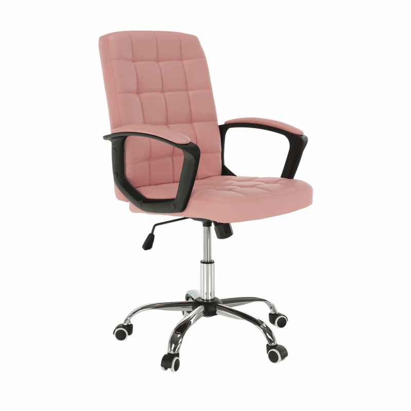 Casa si Gradina - Mobilier - Scaune si fotolii - Fotolii - Fotoliu de birou, piele ecologica roz RULIS - Infinity.ro