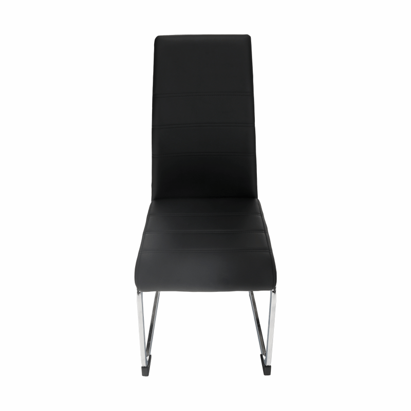 Casa si Gradina - Mobilier - Scaune si fotolii - Scaune - Scaun dining, negru / crom, VATENA - Infinity.ro