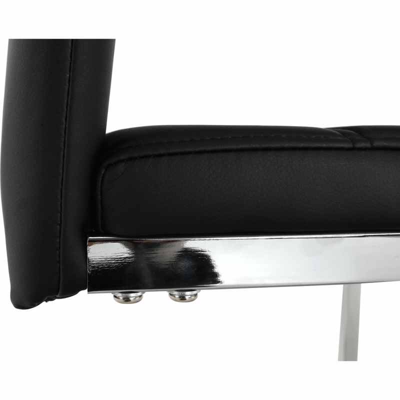 Casa si Gradina - Mobilier - Scaune si fotolii - Scaune - Scaun dining, negru / crom, VATENA - Infinity.ro