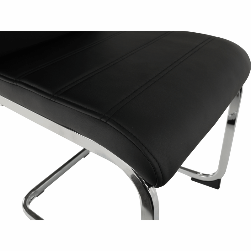 Casa si Gradina - Mobilier - Scaune si fotolii - Scaune - Scaun dining, negru / crom, VATENA - Infinity.ro