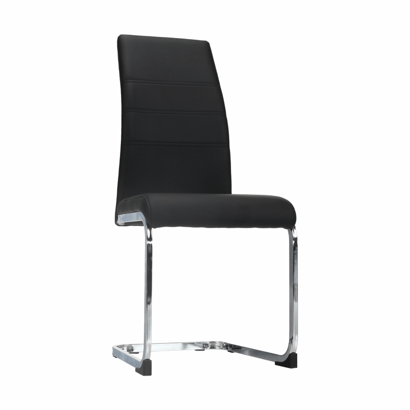 Casa si Gradina - Mobilier - Scaune si fotolii - Scaune - Scaun dining, negru / crom, VATENA - Infinity.ro